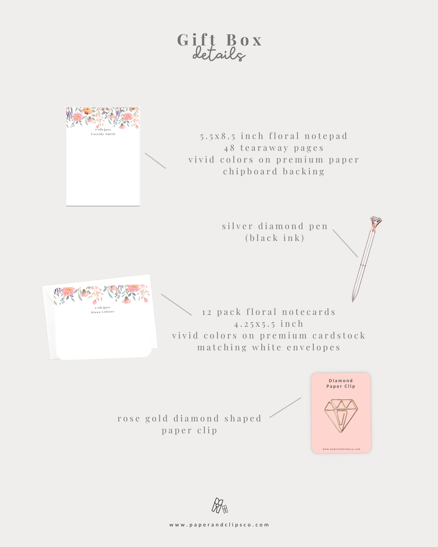 Floral Stationery Gift Set