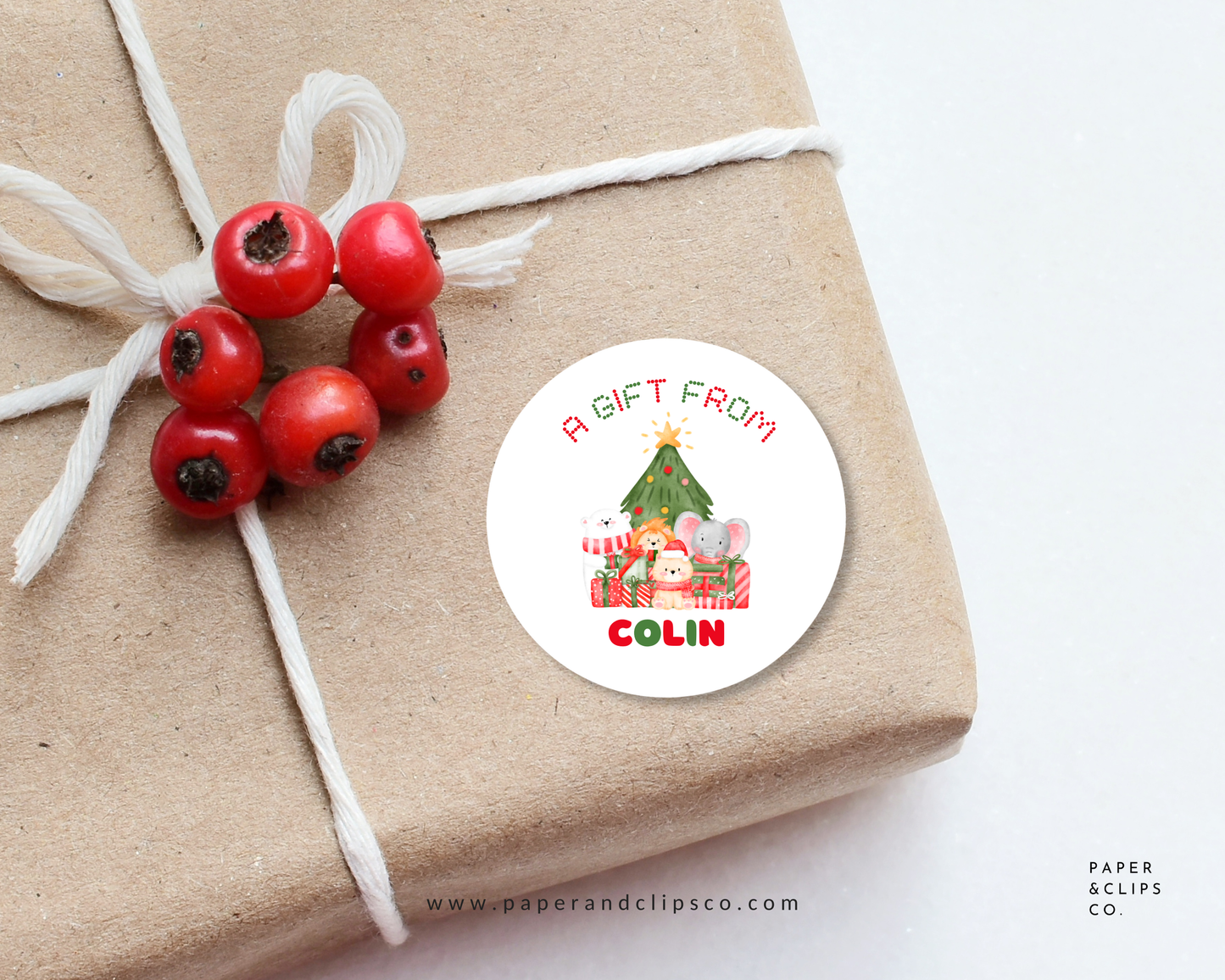 Holiday Animals Stickers