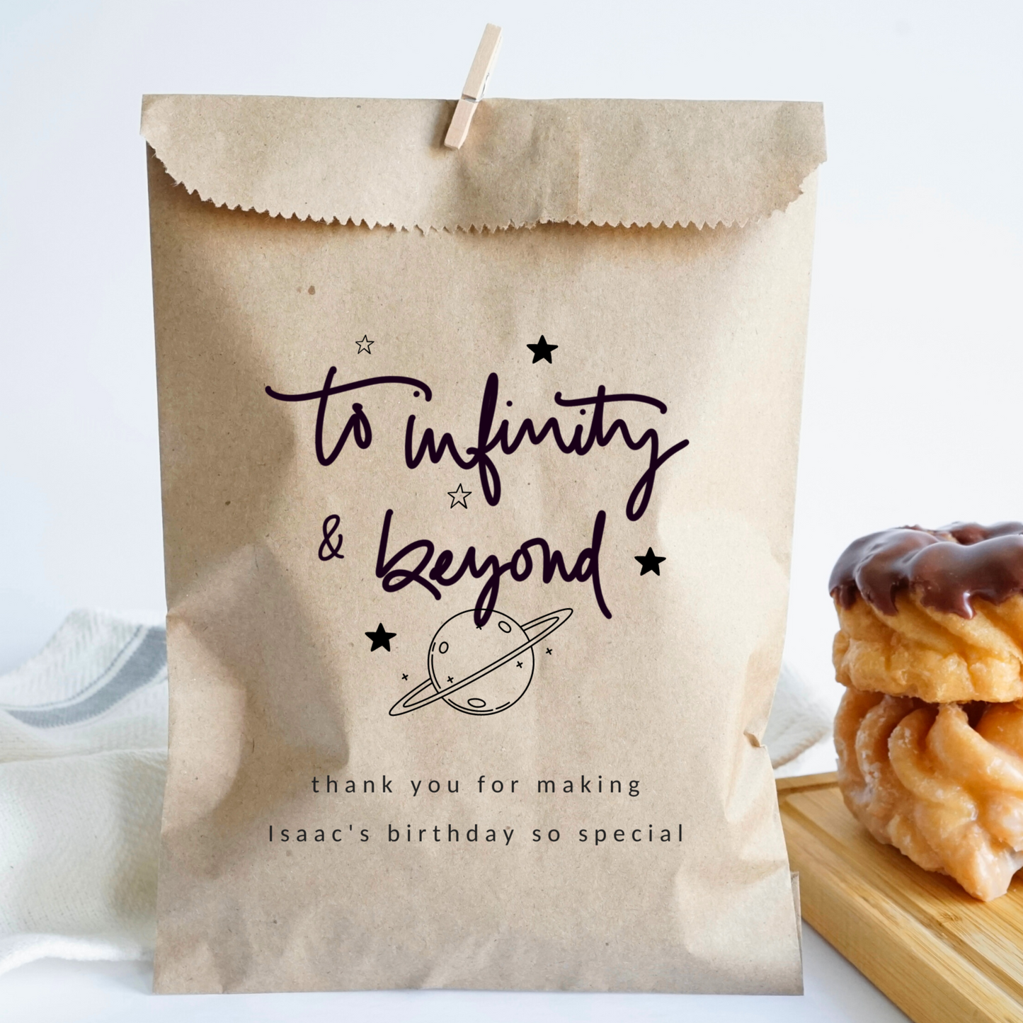 To Infinity and Beyond - Brown Party Bags