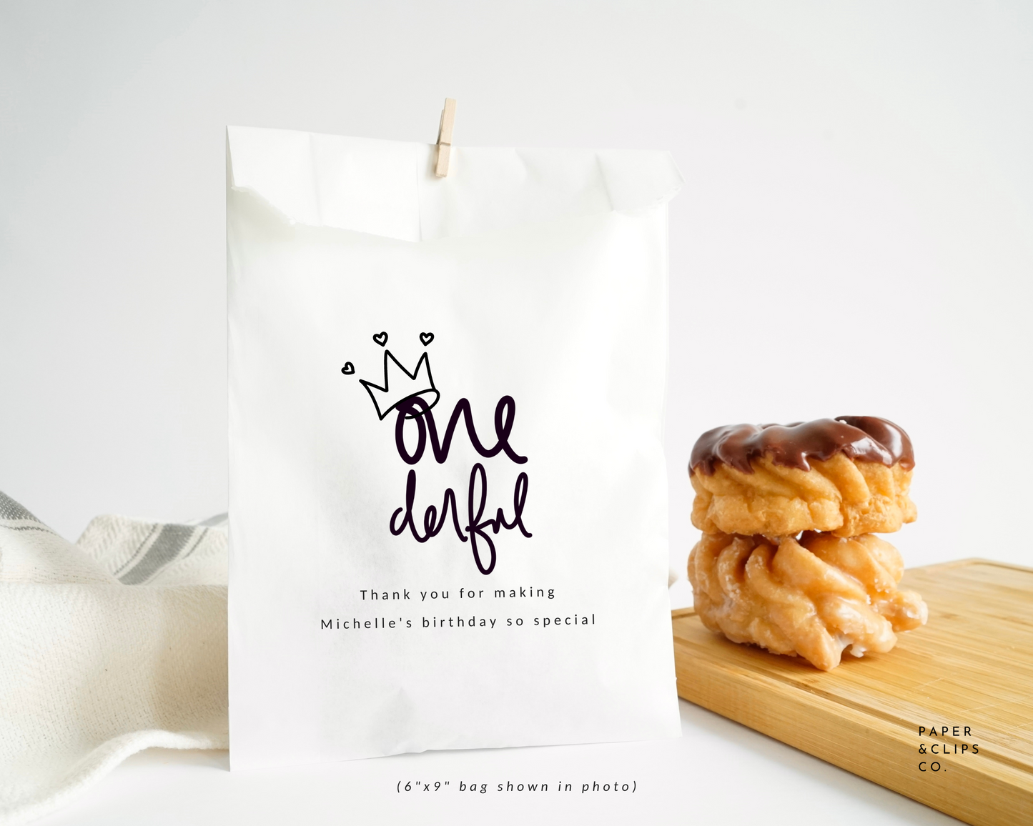 Onederful - White Party Bags