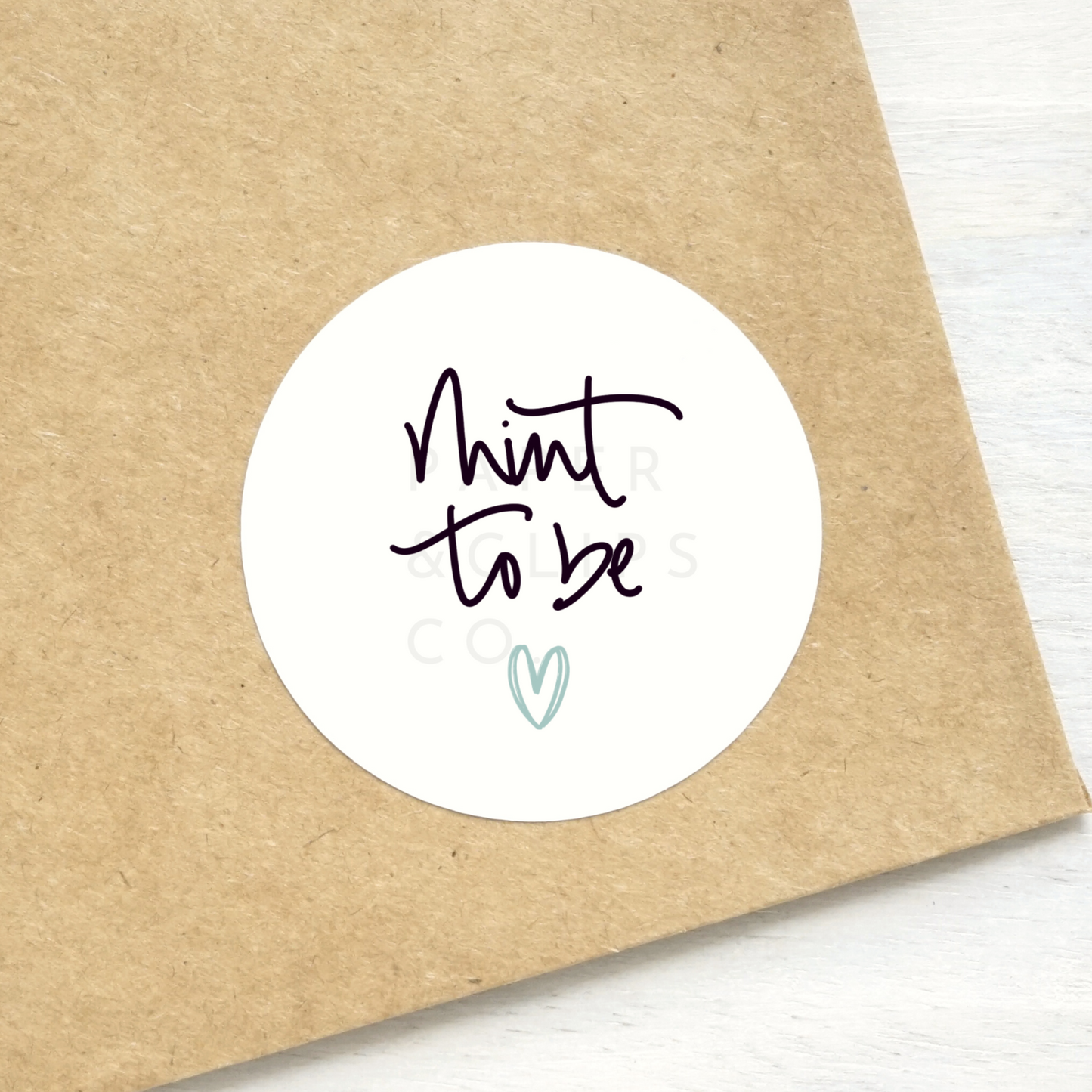Elegant stickers with the words "mint to be" for multi-purpose occasions including weddings, bachelorette parties, and more!