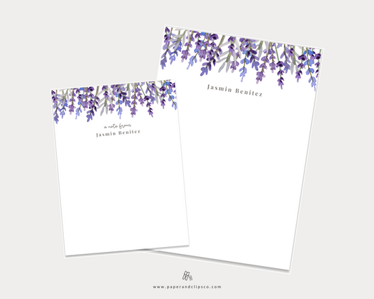 Lavender Notepad