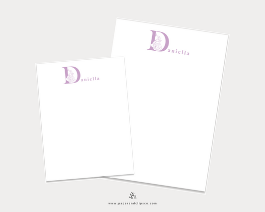 Letter Monogram Notepad