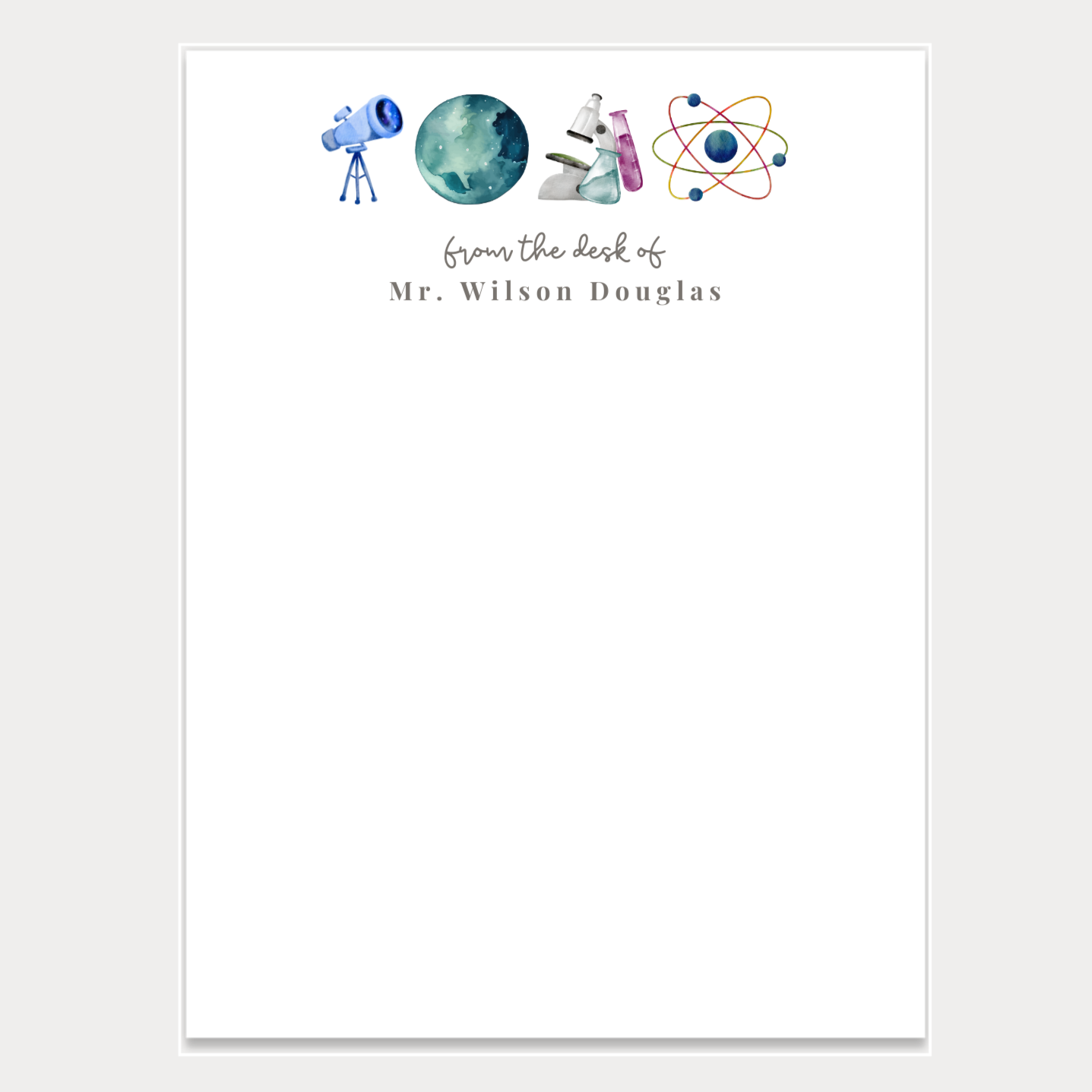 Science Teacher Notepad