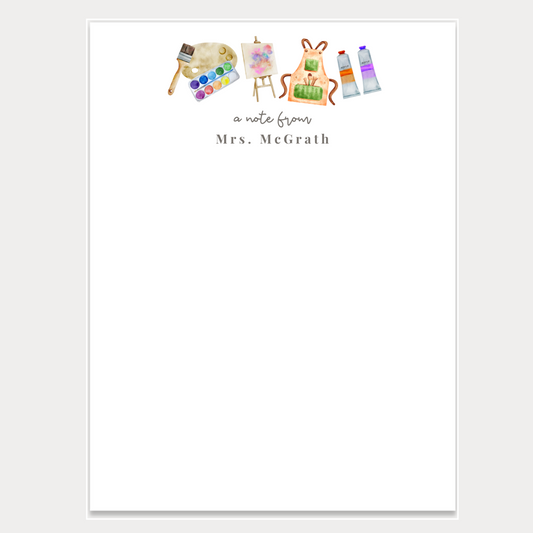 Art Teacher Notepad