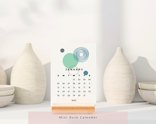 Abstract Mini Calendar