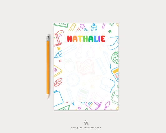 Teacher Rainbow Notepad