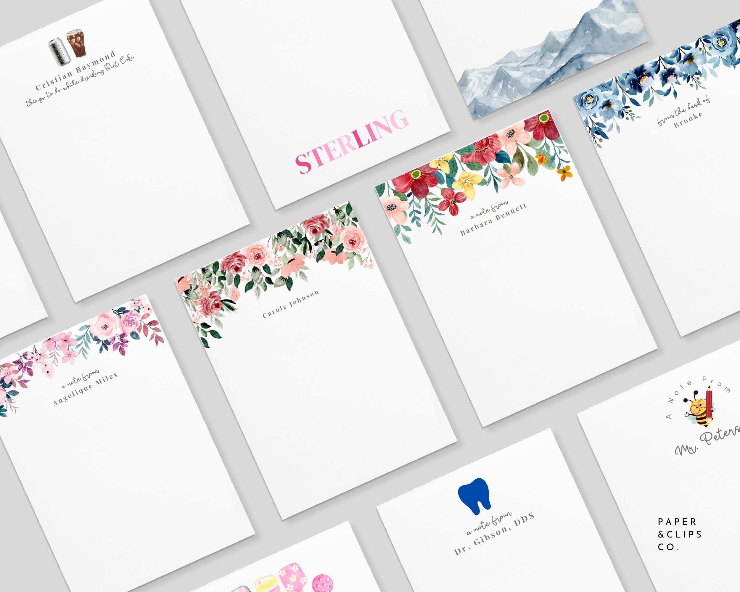 Personalized notepads. One of a kind stationery. Because life is too short for uninspiring paper.