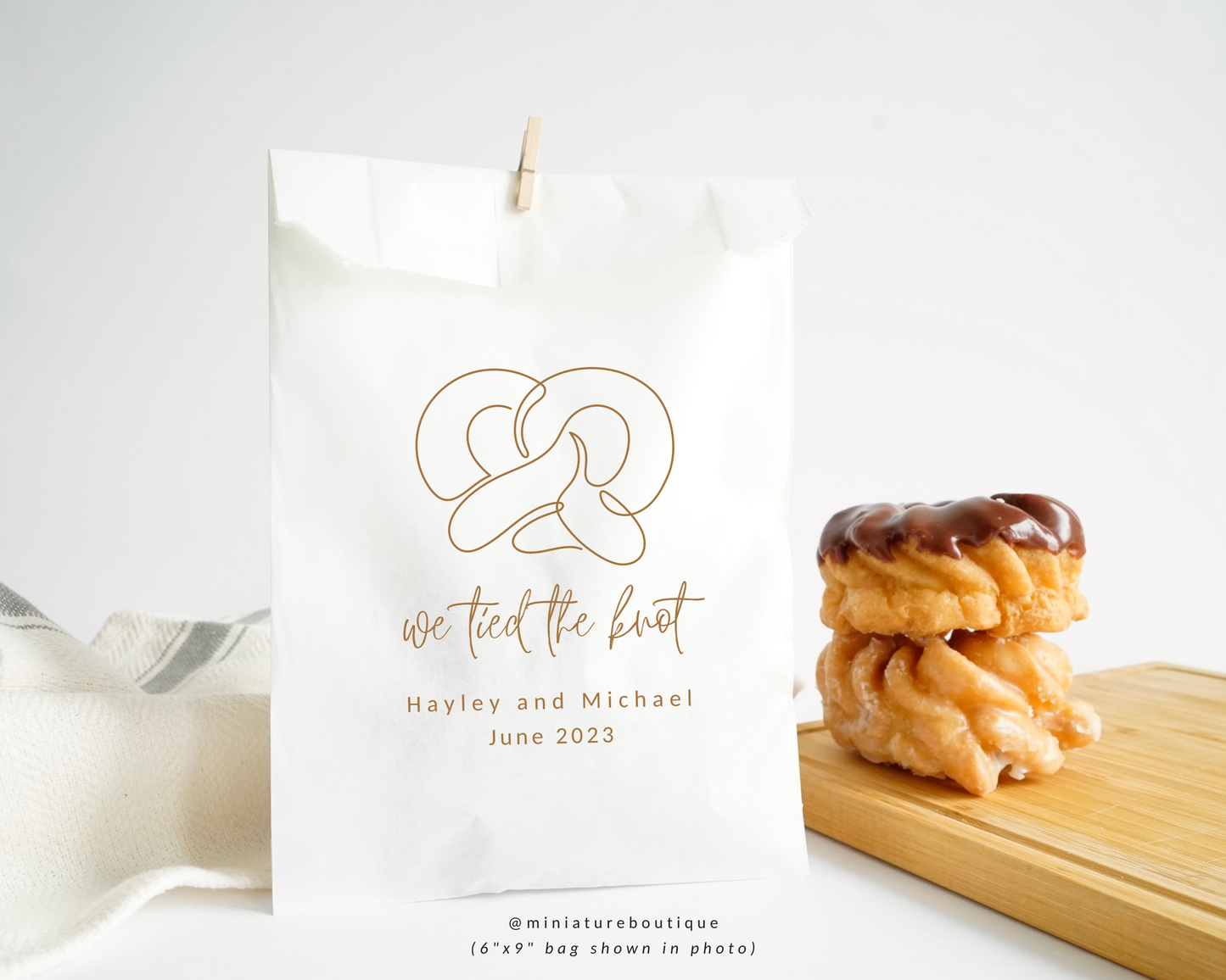 We Tied The Knot - White Party Bags