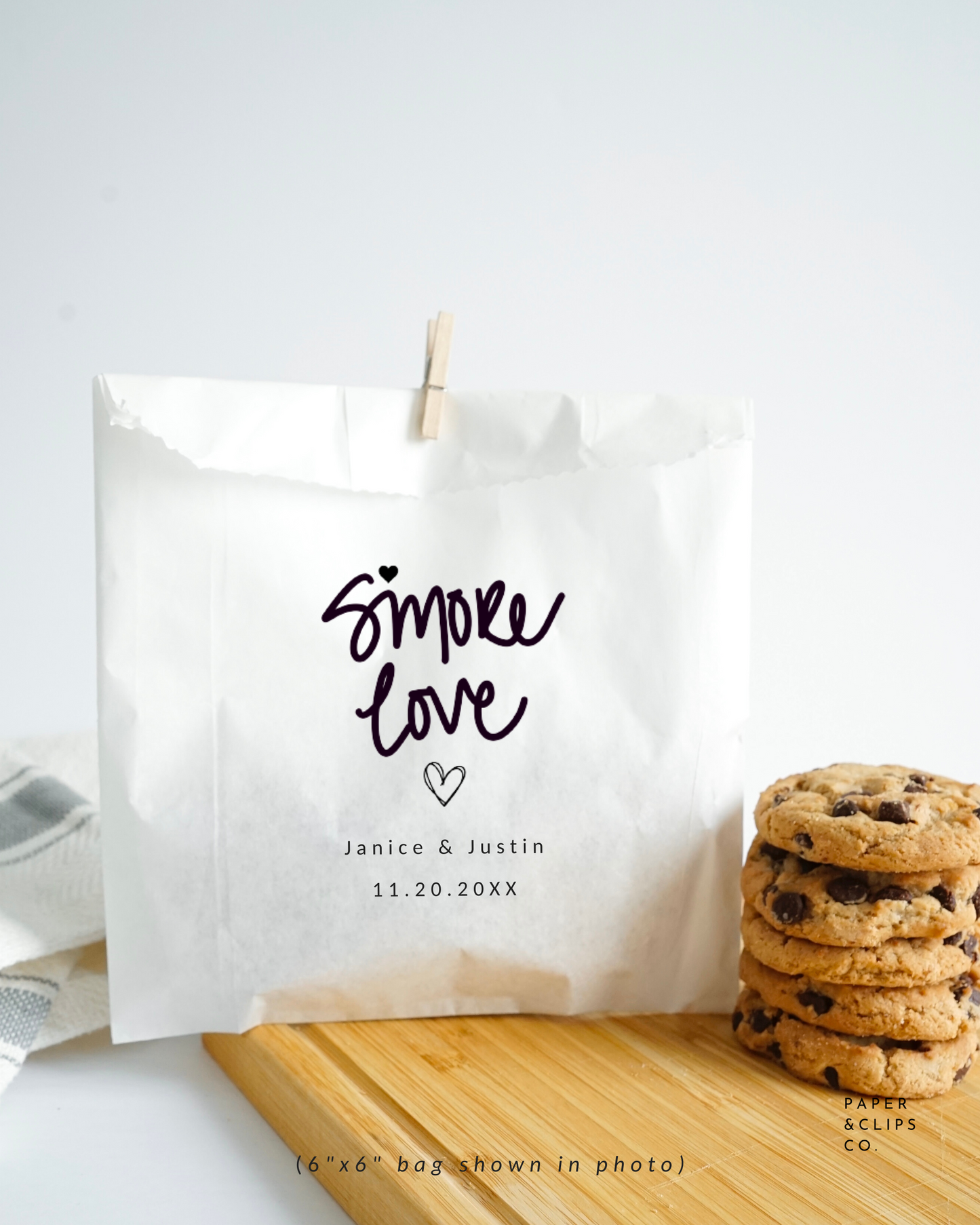 S'more Love - White Party Bags