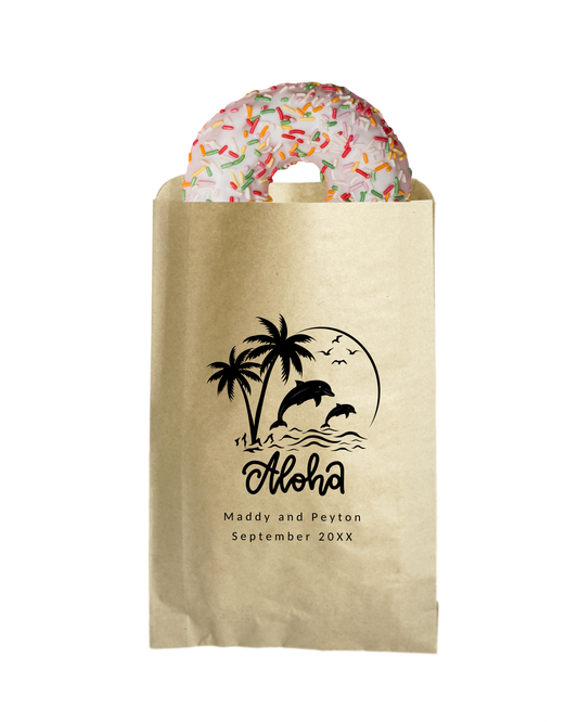 Aloha Hawaii - Brown Party Bags