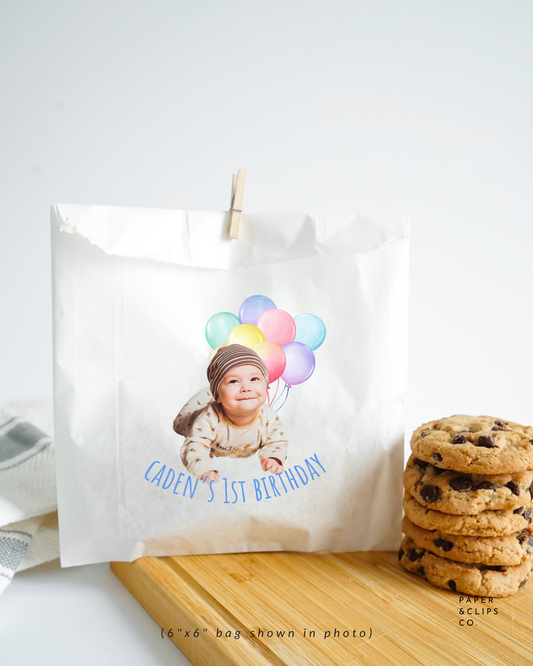 Custom Birthday Bags - White