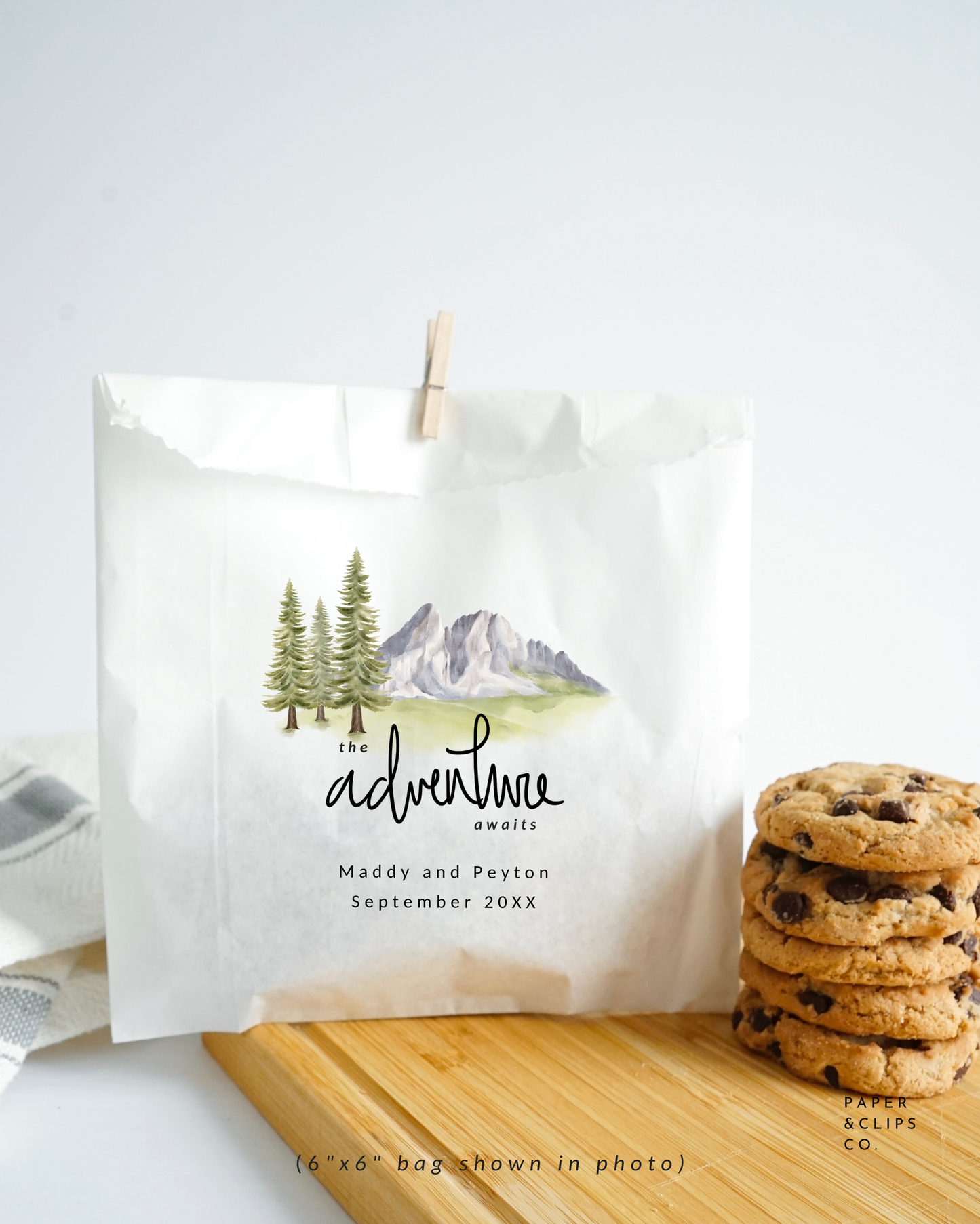 NEW! The Adventure Awaits - White Party Bags