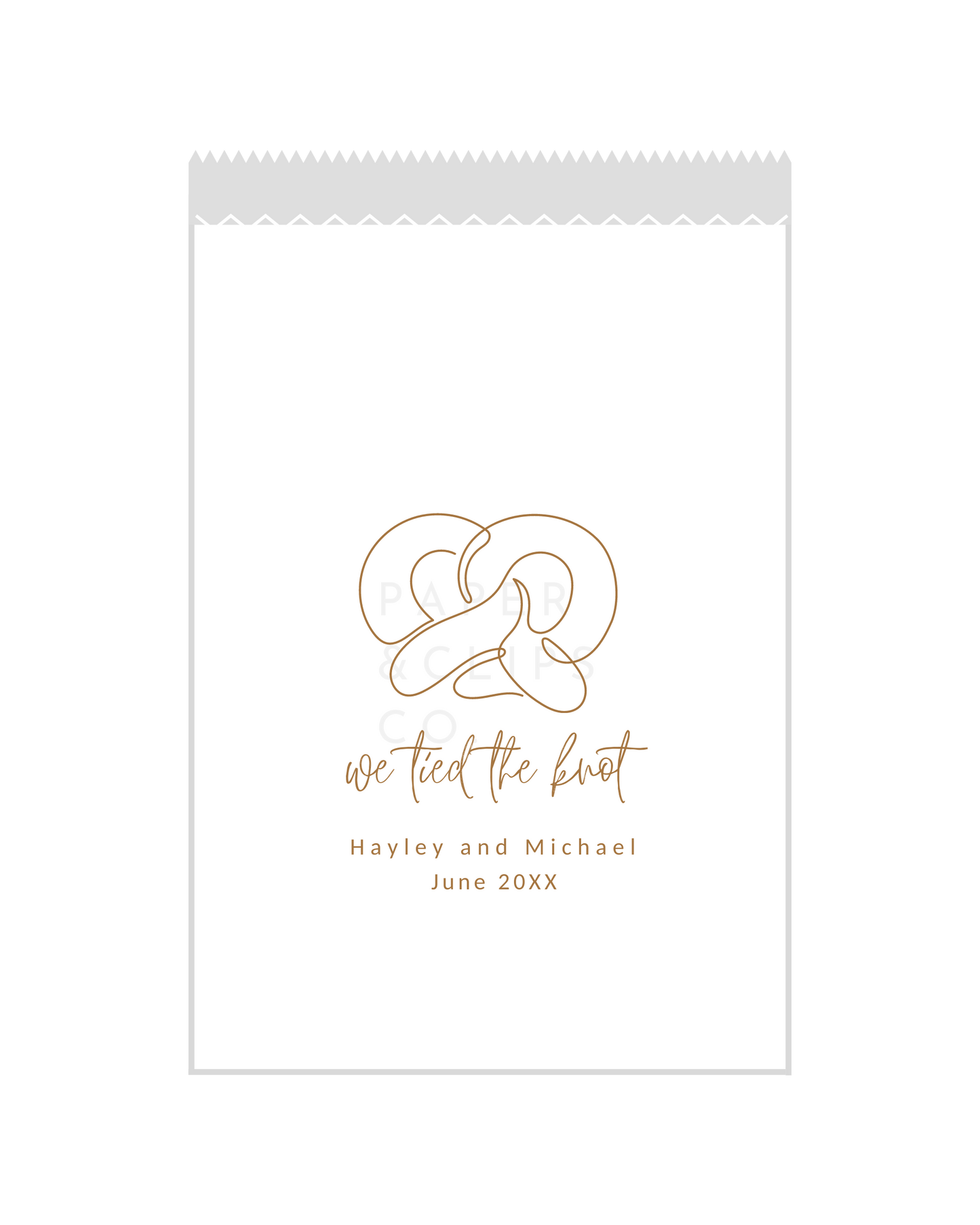 We Tied The Knot - White Party Bags