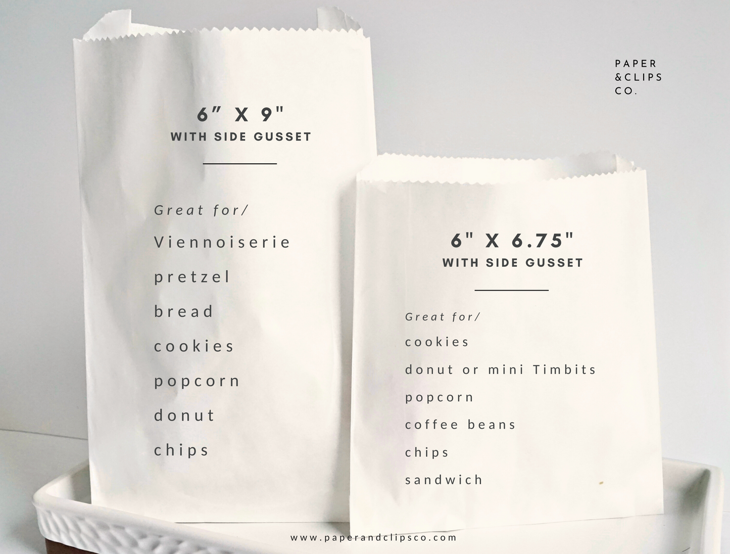 Thanks for Poppin By The Open House - White Party Bags