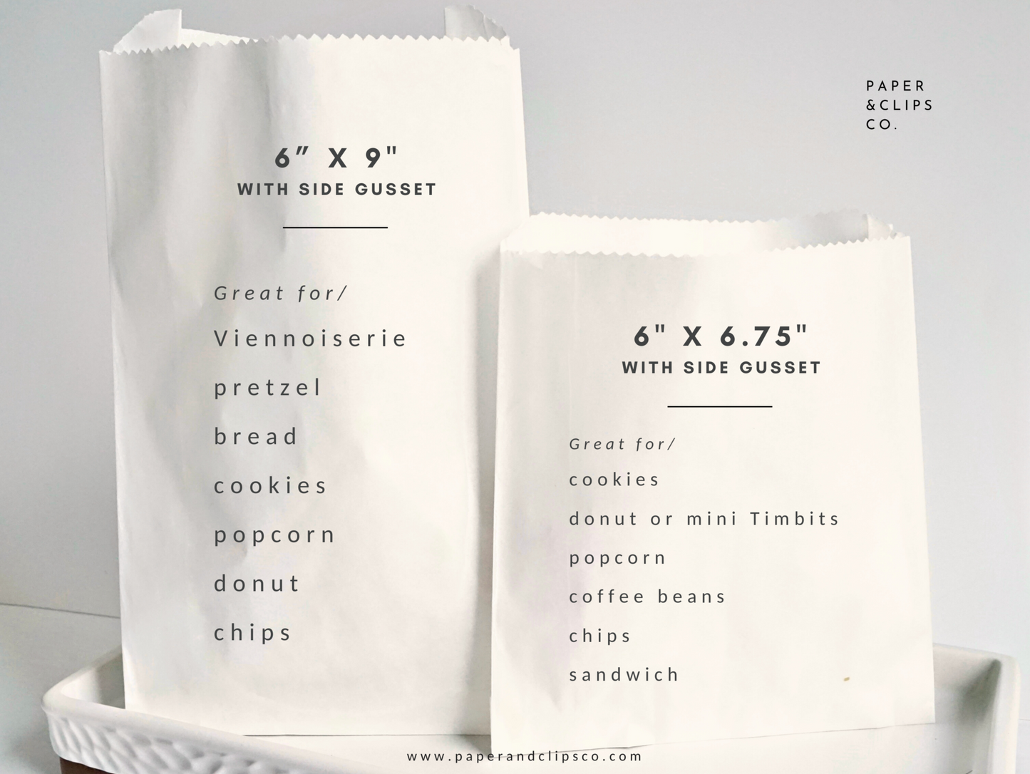 We Do Love Cookies - White Party Bags