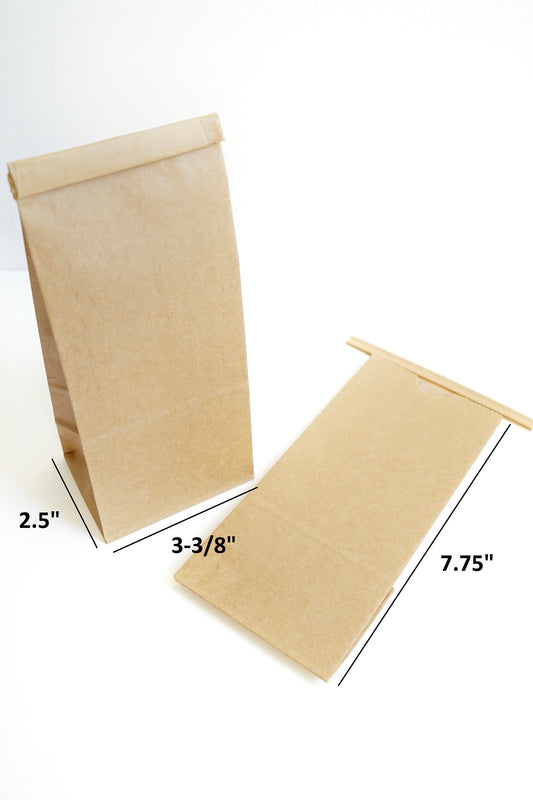 Kraft Tin Tie Coffee Bags (1/2 Pound)