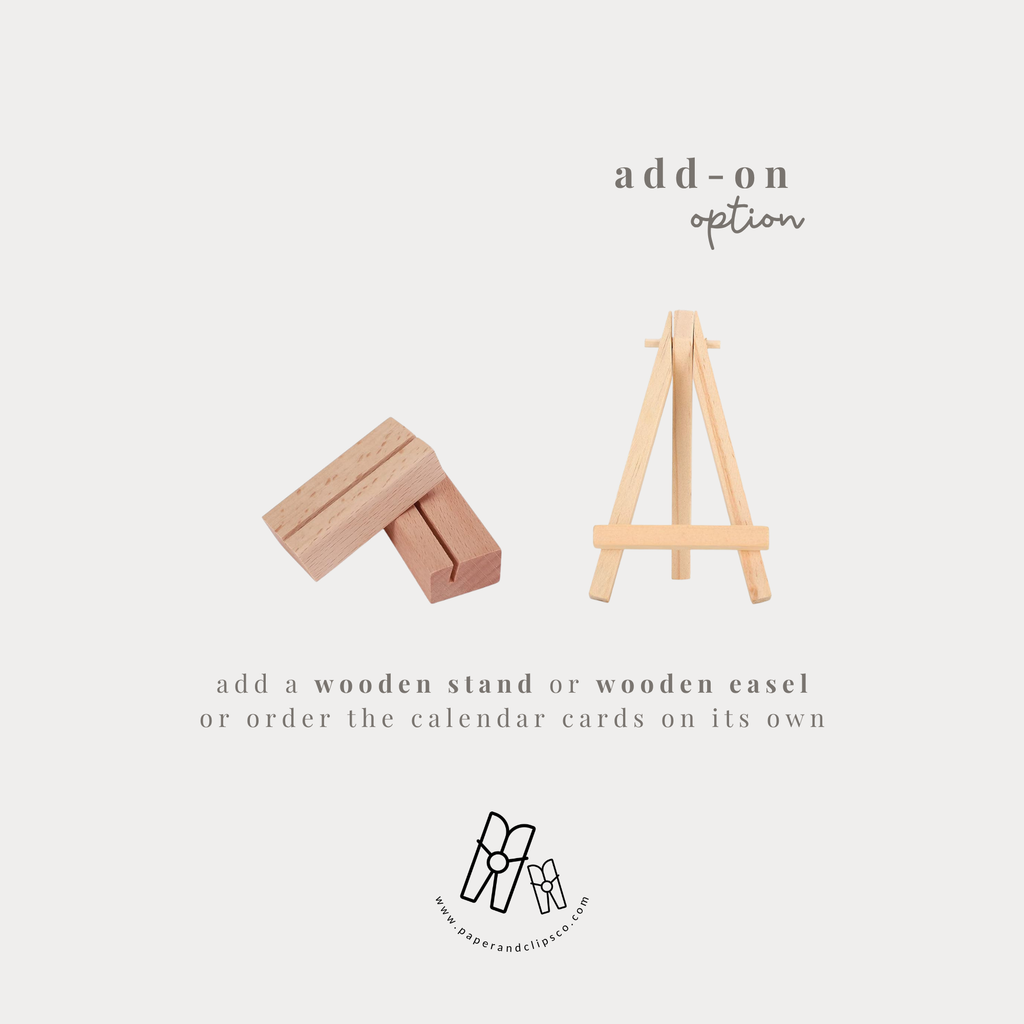 Floral Watercolor Mini Calendar