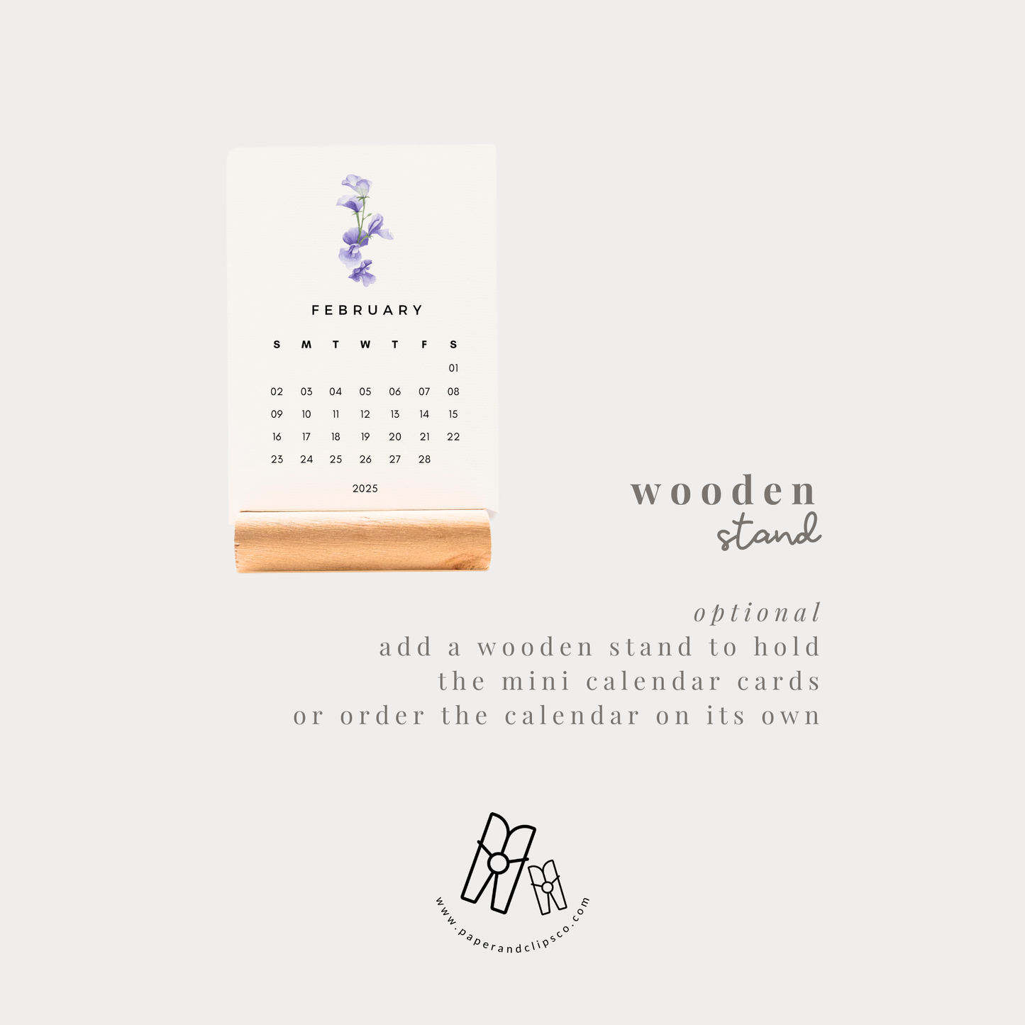 2025 Abstract Mini Calendar