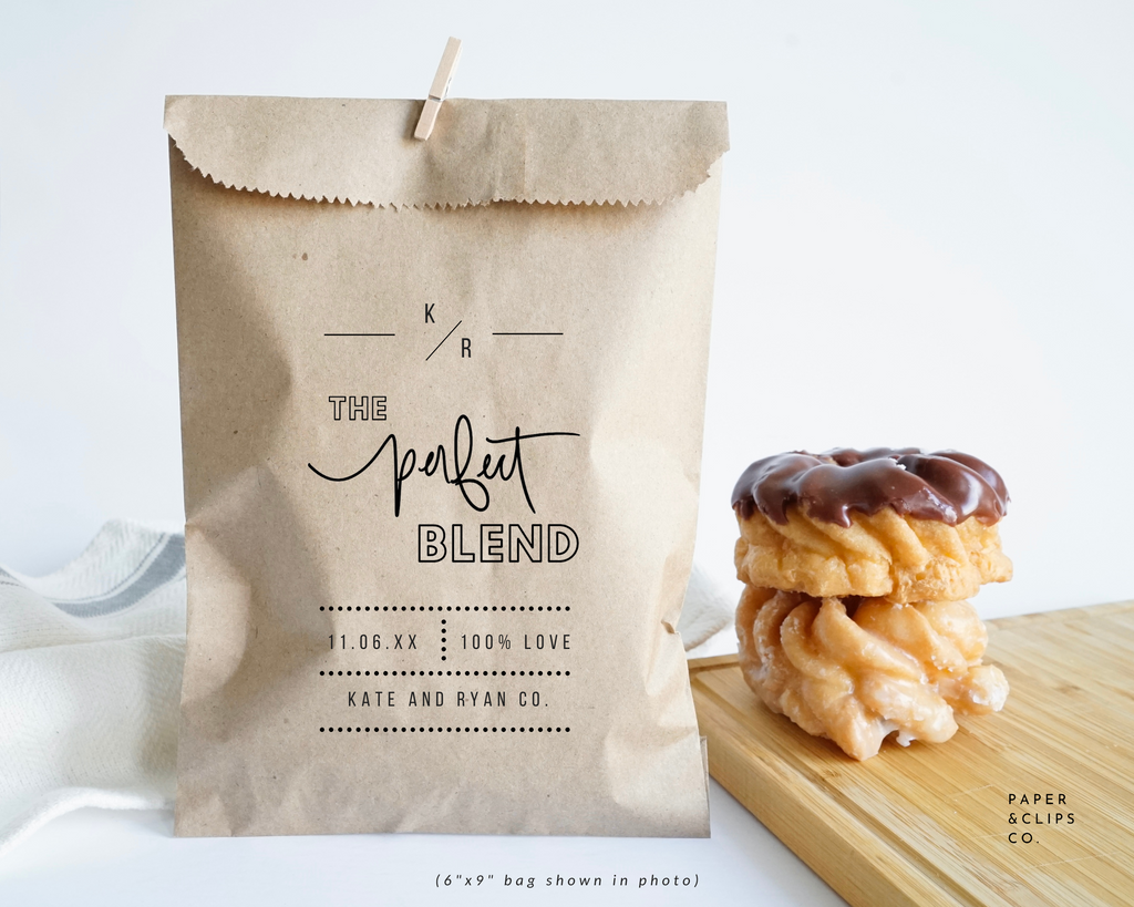 The Perfect Blend - Brown Party Bags