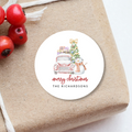 Christmas Car Snowman Stickers
