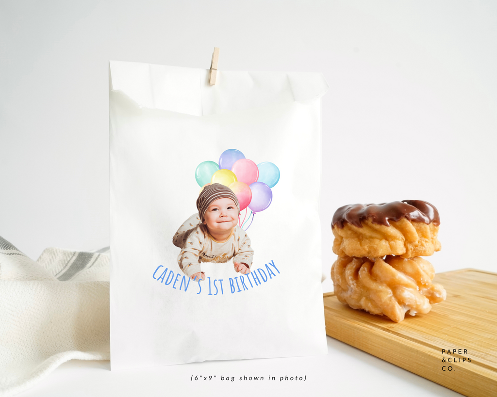 Custom Birthday Bags - White