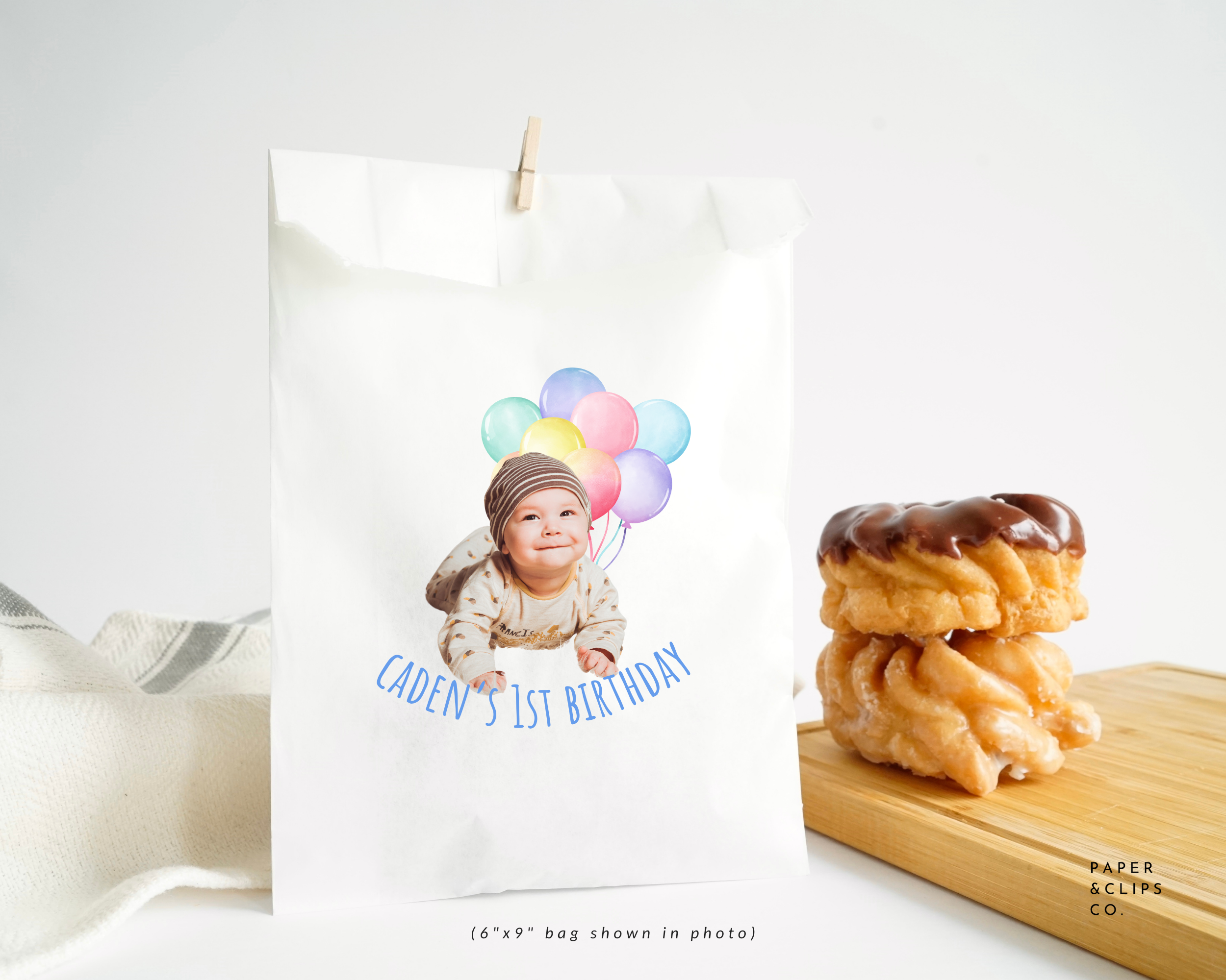 Custom Birthday Bags - White