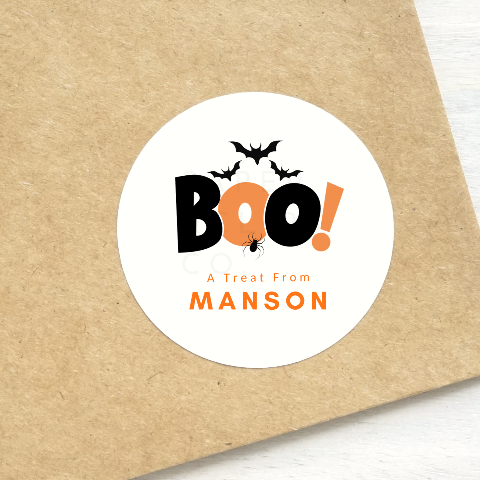 Boo Horizontal Halloween BOO! Stickers – Paper and Clips Co.