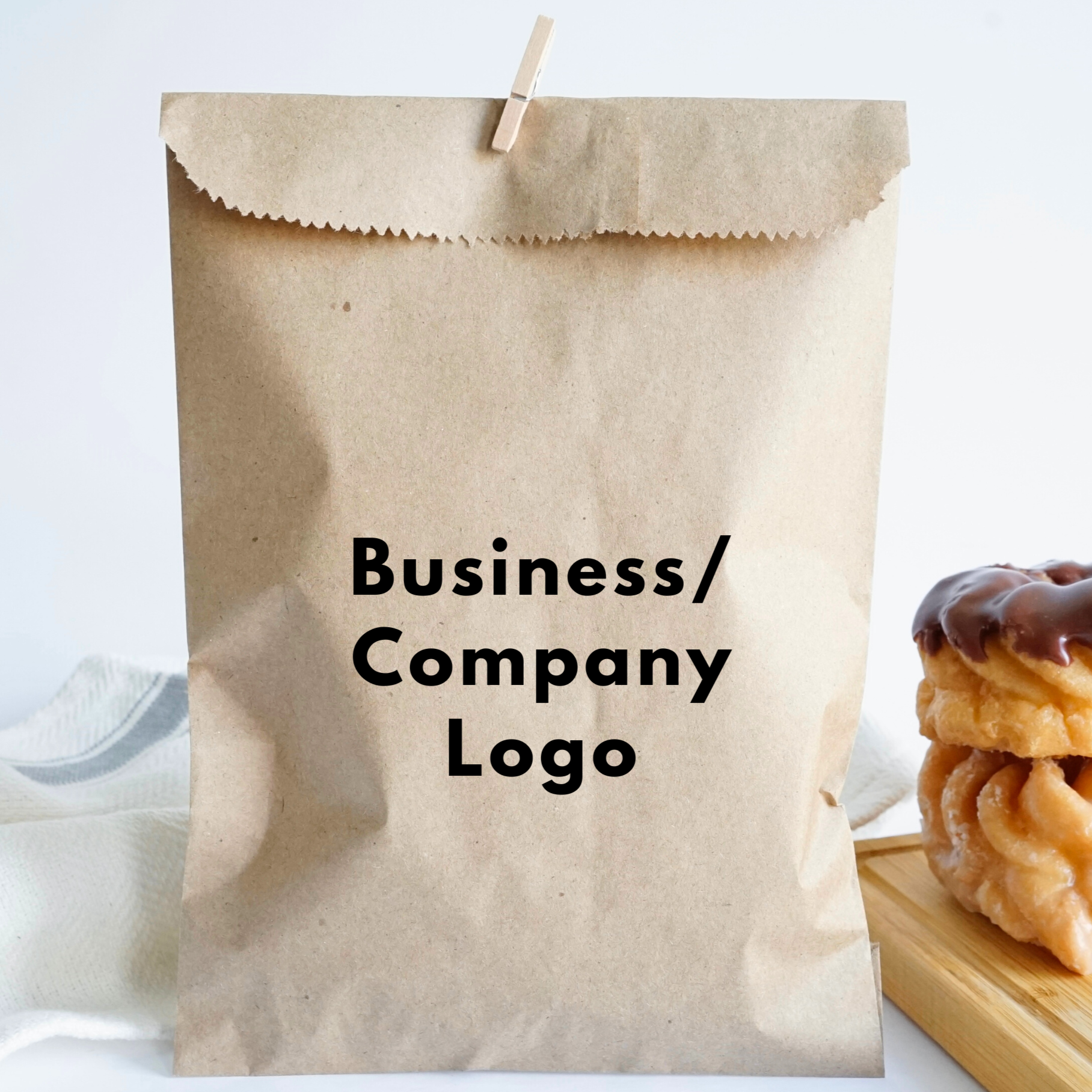 These durable kraft brown paper bags make great company party packaging, adding a nice touch to your event.