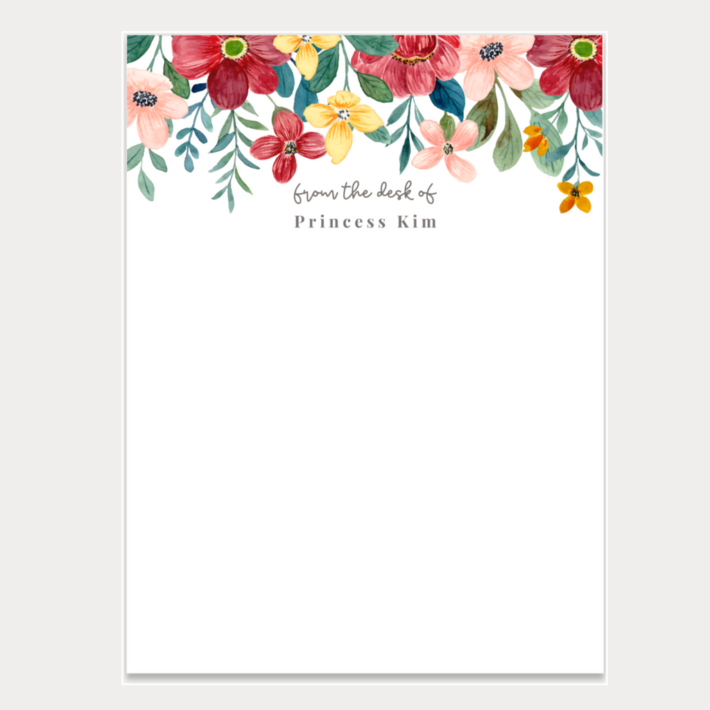 Spring Floral Notepad