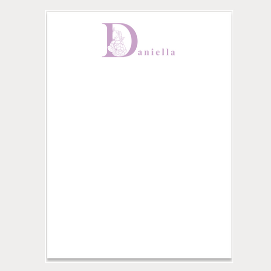 Letter Monogram Notepad