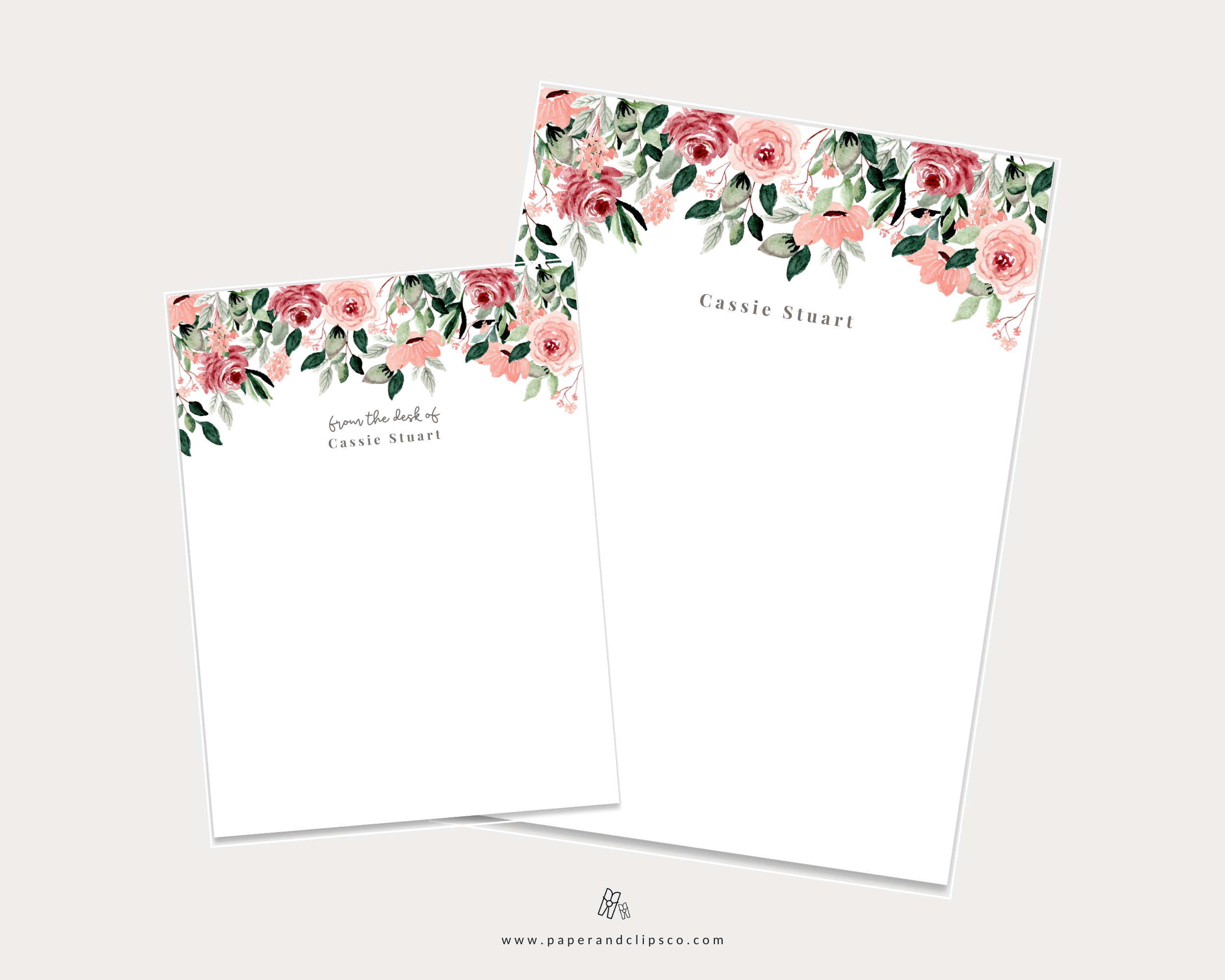 Rose Floral Notepad