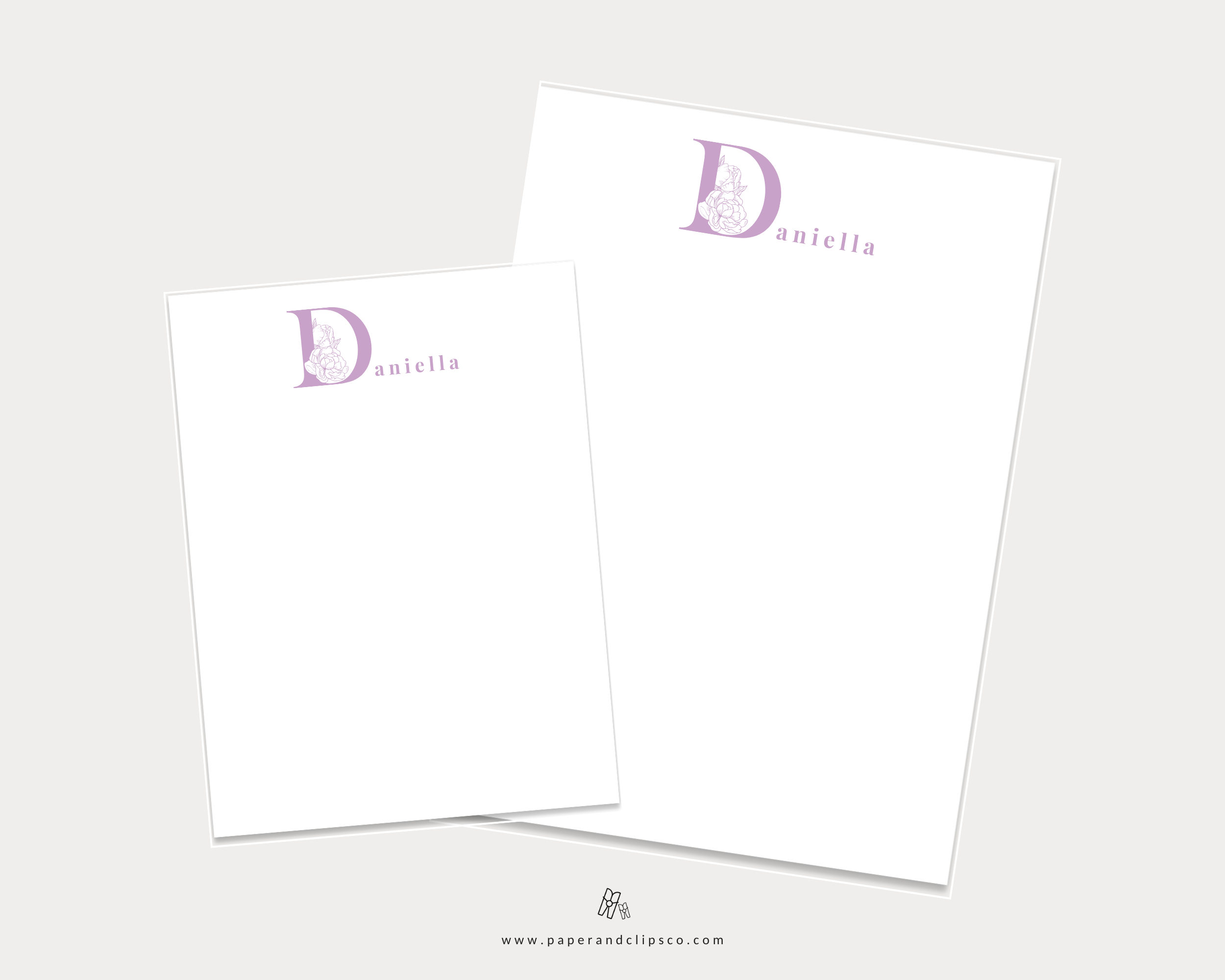 Letter Monogram Notepad