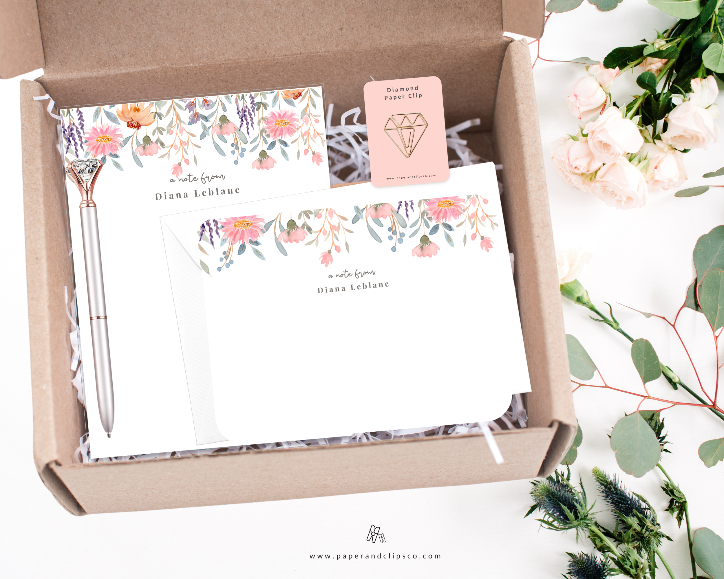 Floral Stationery Gift Set