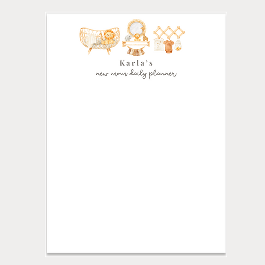 New Mom Planner Notepad