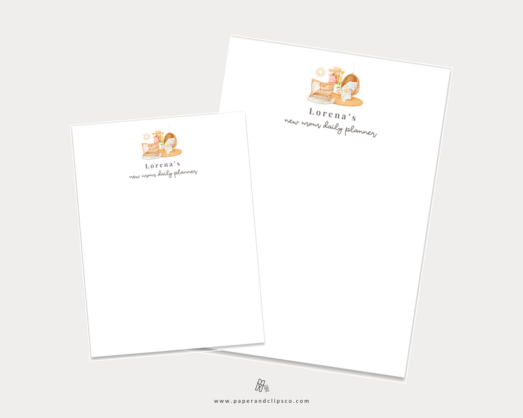 New Mom Daily Planner Notepad