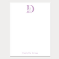 Letter Monogram with Name Notepad