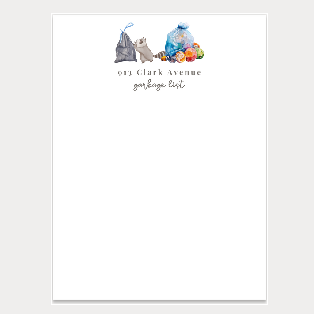 Trash Day Notepad
