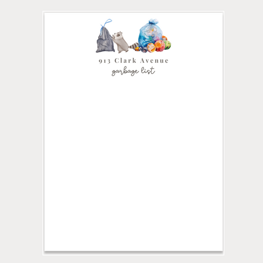 Trash Day Notepad
