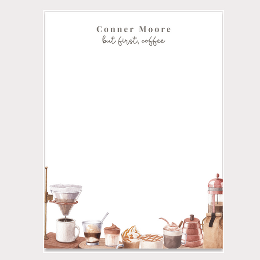 But First, Coffee Notepad