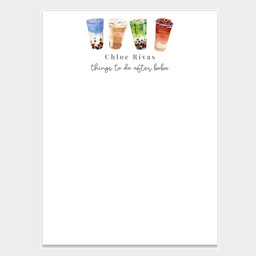 Boba Lover Notepad
