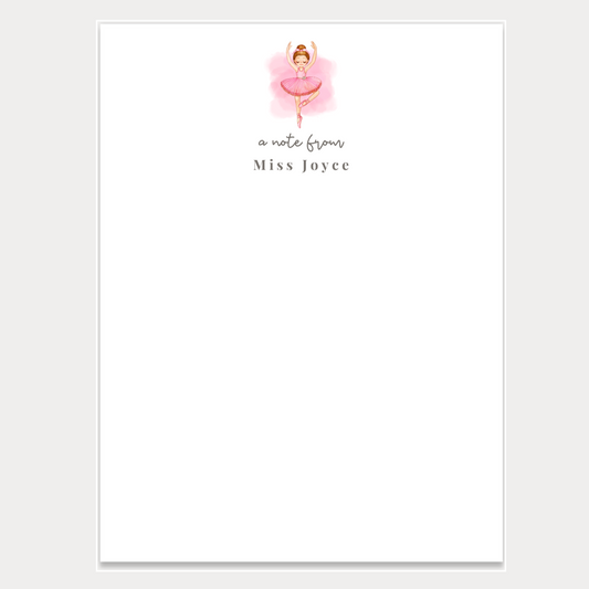 Ballerina Notepad