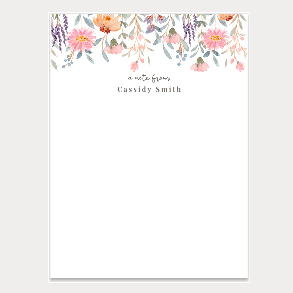 Floral Notepad
