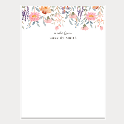 Floral Notepad