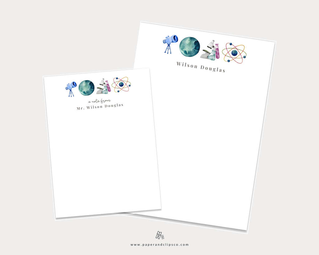 Science Teacher Notepad