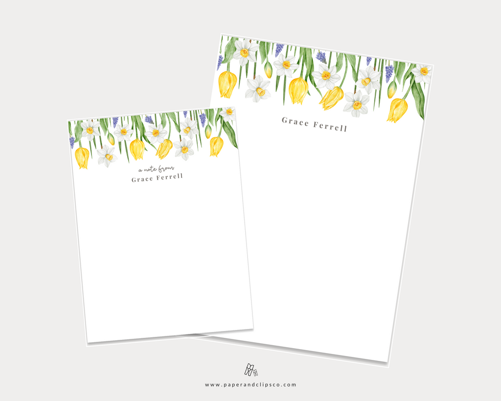 Spring Floral Notepad