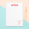 Give a thoughtful and useful gift a friend or best friend, bridesmaid, or just anyone (really) would love to receive. Personalized notepads are exactly the gift they’d love.