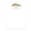 Personalized floral notepad with full name. Available in two sizes, blank or lined. Wrapped in cellophane - ready for gifting!