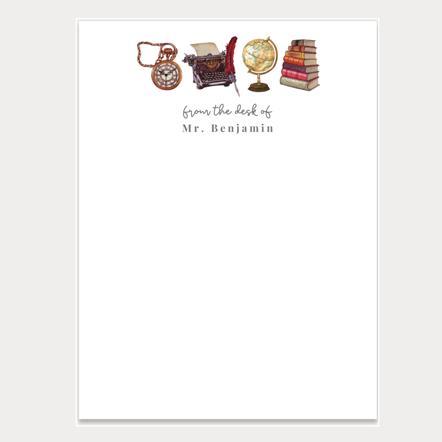 Give a thoughtful and useful gift a history teacher or just anyone who loves history would love to receive. Personalized notepads are exactly the gift they’d love. 