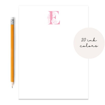 Monogram Initial Notepad